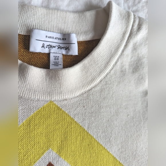& Other Stories sweatshirt brown pattern Size M - Picture 10 of 13